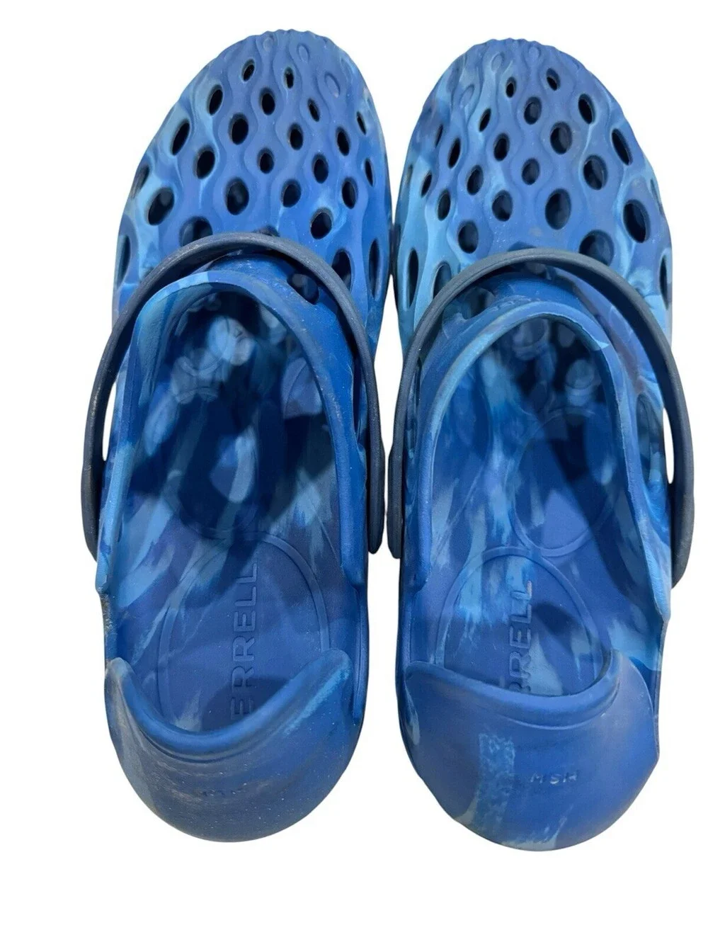 Merrell Hydro Moc Rubber Blue Slip-On Shoes Waterproof Sandals Men’s Size M’S14